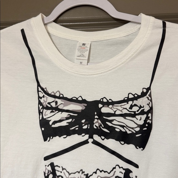 Women's White Graphic Short Sleeve Tee - Picture 7 of 8